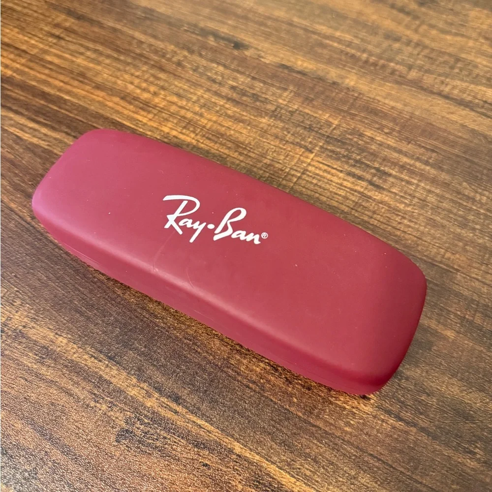 Ray-Ban Maroon Red Hard Eyeglasses Sunglasses Case